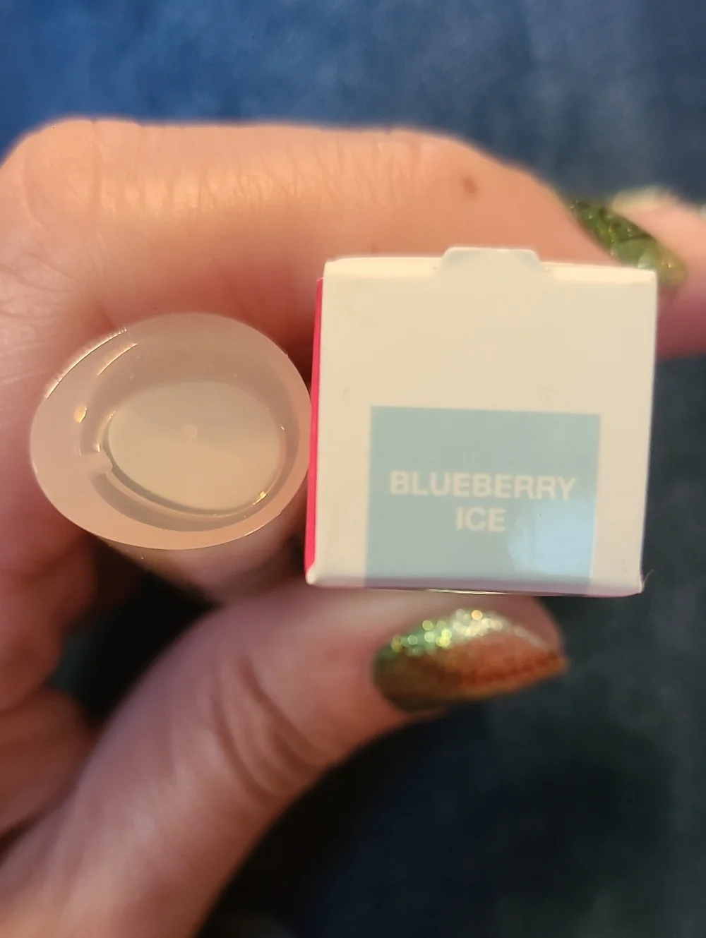 NIB DIBS Beauty Jam Jam Lip Plumping Lipstick Melt - Blueberry Ice (baby blue)